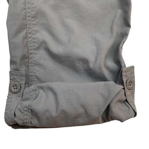 North Face Womens 6 Convertible Hiking Cargo Pants Gray Nylon Zip Off Legs - Picture 5 of 15